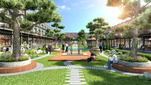 Công viên dài nối liền các phân khu