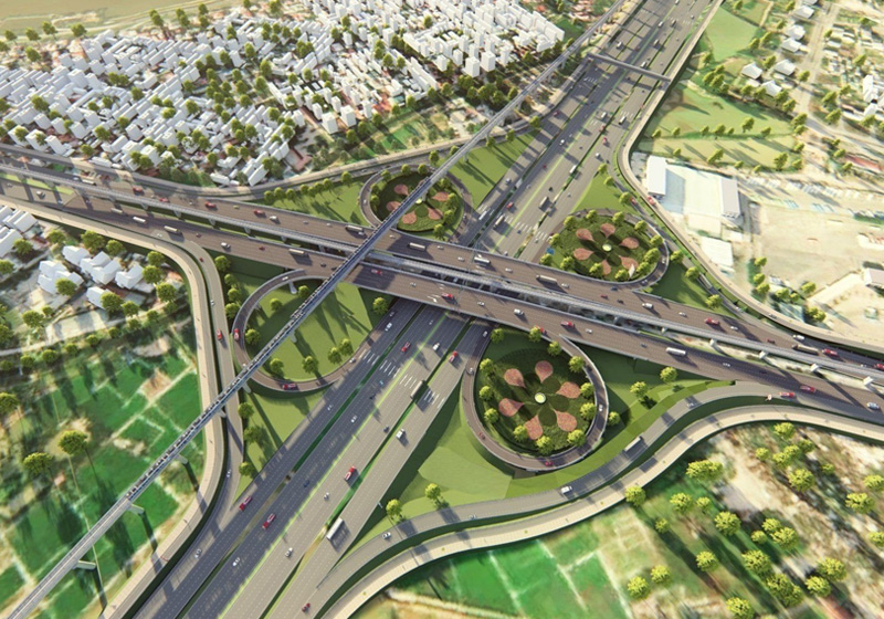 Phối cảnh Vành Đai 4 dự kiến hoàn thành vào 2027