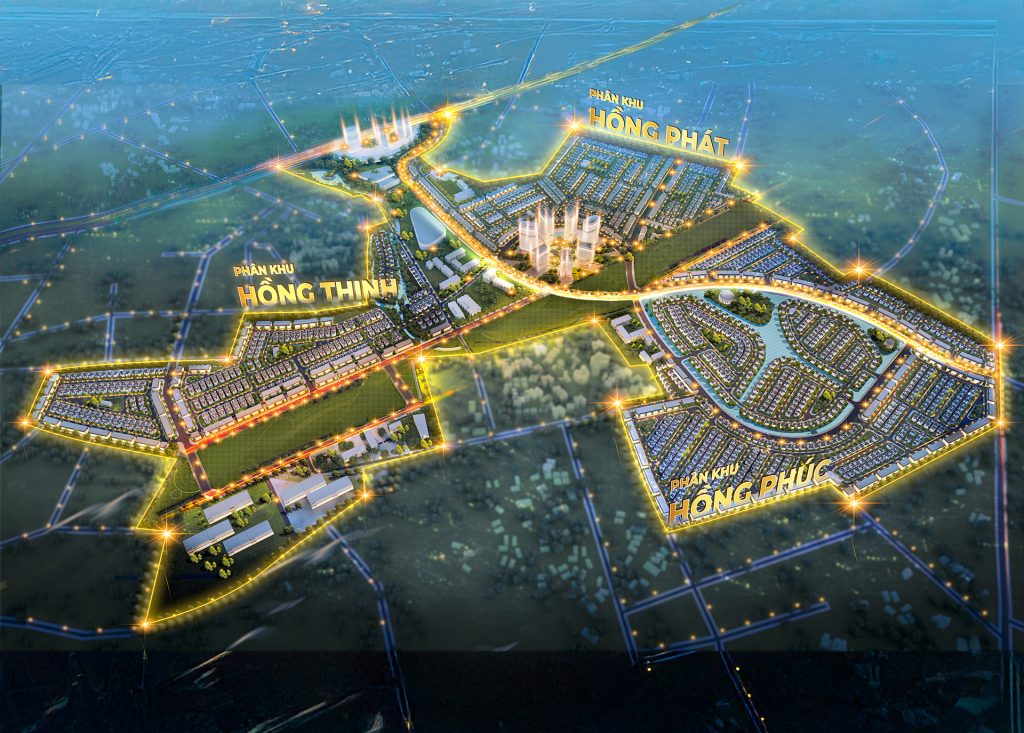 Phối cảnh quy hoạch Dự án Hồng Hạc City